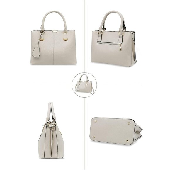 Purses and Handbags for Women Messenger PU Leather Satchel Shoulder Bag - Picture 3 of 7